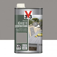 Huile Haute protection V33 Gris cendré - 1L