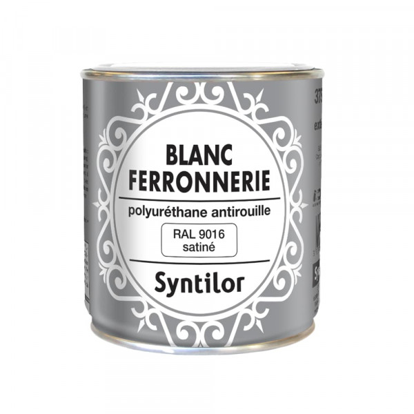 Peinture Ferronnerie SYNTILOR Satin Blanc - 0,375L