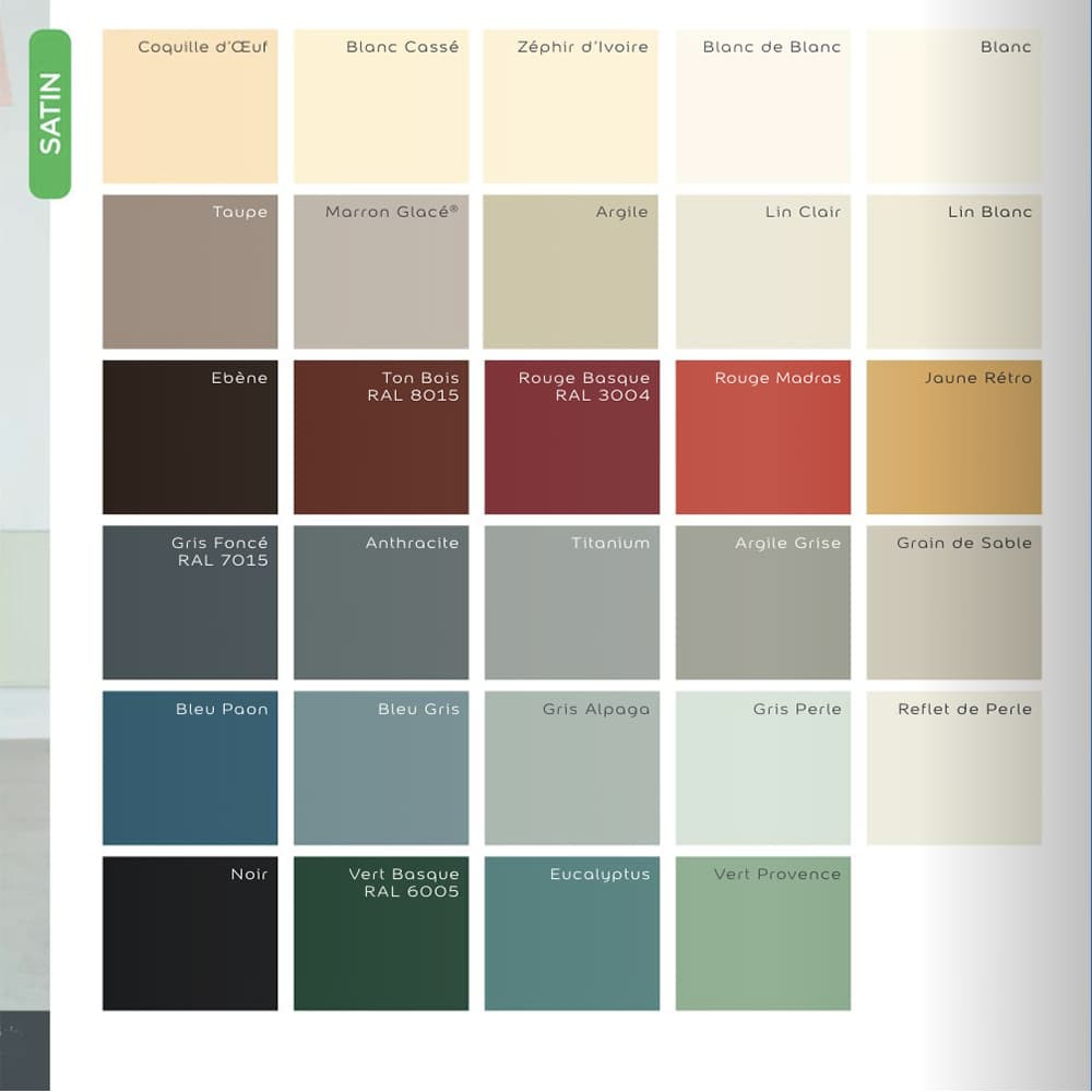 Laque satin Dulux Valentine Valénite Argile grise - nuancier Laque satin Dulux Valentine Valénite Argile grise - nuancier