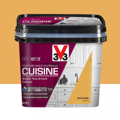 Multi-Matériaux Cuisine V33 Déco LAB Moutarde Satin - 0,75L
