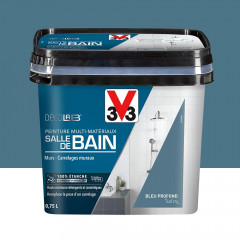 Peinture Multi-Matériaux Salle de bain V33 Deco Lab Bleu Profond - 0,75L