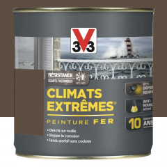 Peinture Fer V33 Climats Extrêmes Brun Normand Brillant - 0,5L