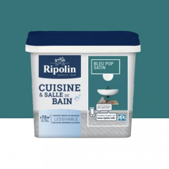 Peinture Cuisine & Salle de Bain RIPOLIN Bleu pop - 0,75L
