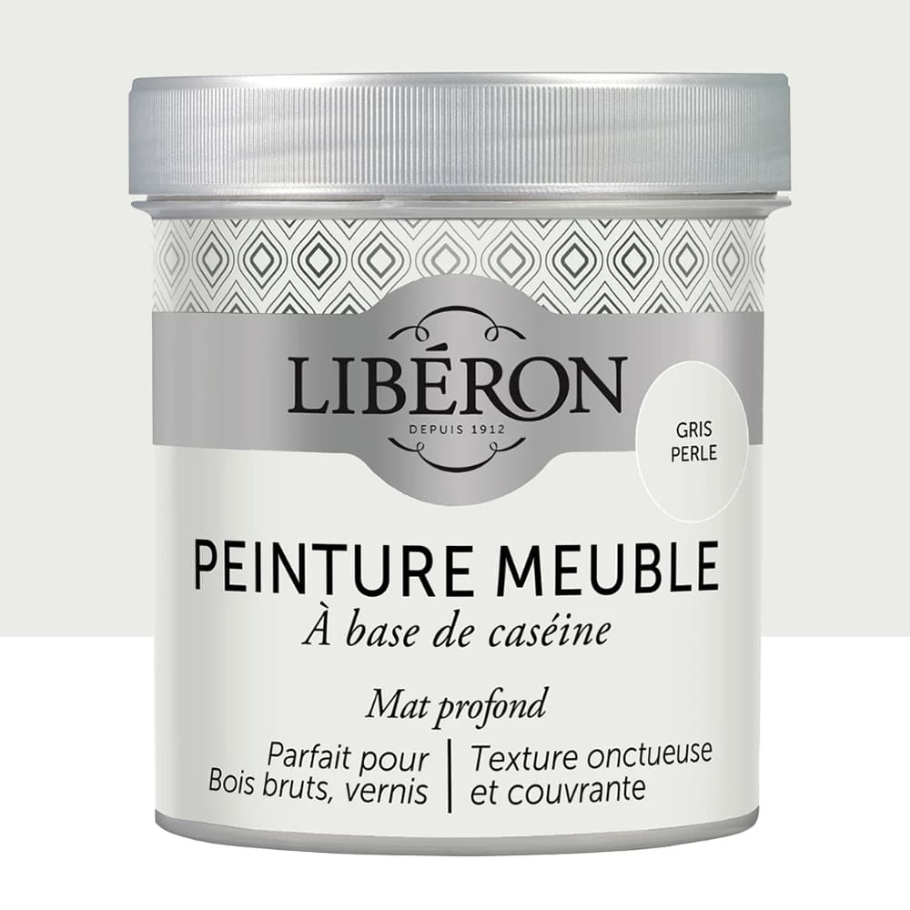 Peinture meuble à base de Caséine LIBERON Gris perle - 0,5L