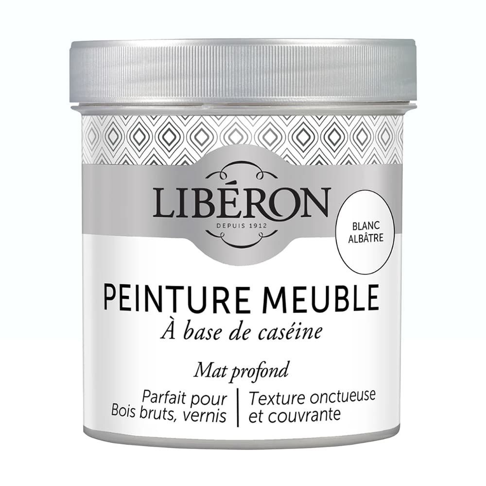 Peinture meuble à base de Caséine LIBERON Blanc albâtre - 0,5L