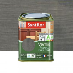 Vernis SYNTILOR Aspect Bois Mat Anthracite - 0,25L
