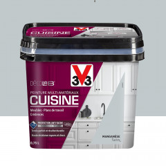 Peinture Multi-Matériaux Cuisine V33 Déco LAB Manganèse Satin - 0,75L