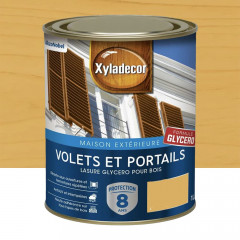Lasure Xyladécor Volets & Portails Glycéro 8ans Chêne clair - 1L