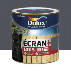 Peinture bois DULUX VALENTINE Ecran+ Bois Gris foncé - pot