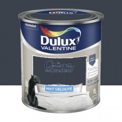 Peinture multi-supports Dulux Valentine Crème de Couleur Finition Mat Bleu d'encre
 - 0,5L