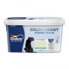 Peinture acrylique Dulux Valentine Color Resist Cuisine & Bains Tendrement vert - 2L