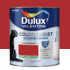 Peinture acrylique Dulux Valentine Color Resist Cuisine & Bains Rouge industriel - 0,75L