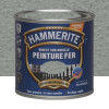Peinture Fer Hammerite Direct sur Rouille Gris argent martelé - 0,25L