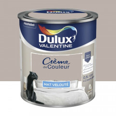 Peinture multi-supports Dulux Valentine Crème de Couleur Finition Mat Marron glacé - 0,5L