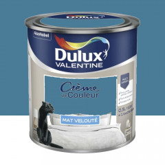 Peinture multi-supports Dulux Valentine Crème de Couleur Finition Mat Marée haute - 0,5L