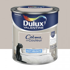 Peinture multi-supports Dulux Valentine Crème de Couleur Finition Mat Lin intense - 0,5L