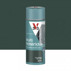 Bombe de peinture aérosol V33 Multi-matériaux Vert Basque - 400ml