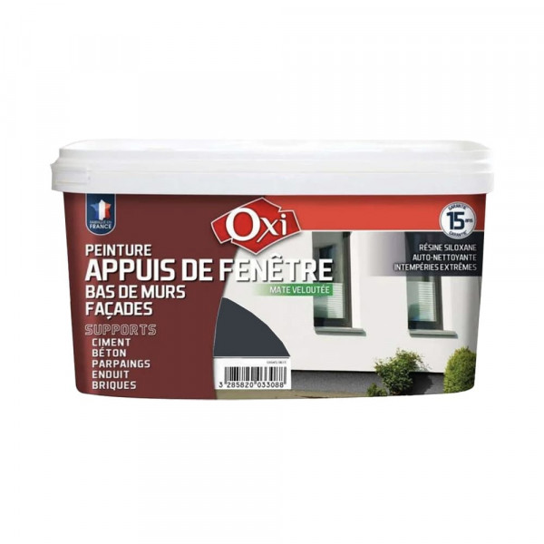 Peinture Appuis de fenêtre OXI Anthracite RAL7016 - 2,5L