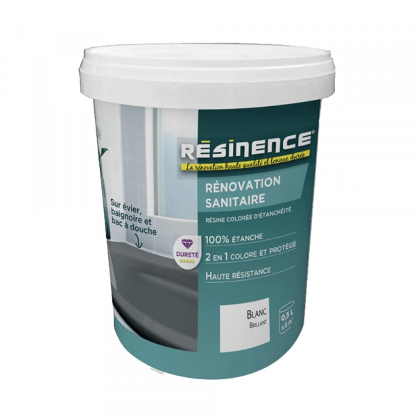 Résine Rénovation sanitaire RESINENCE Blanc - 0,5L
