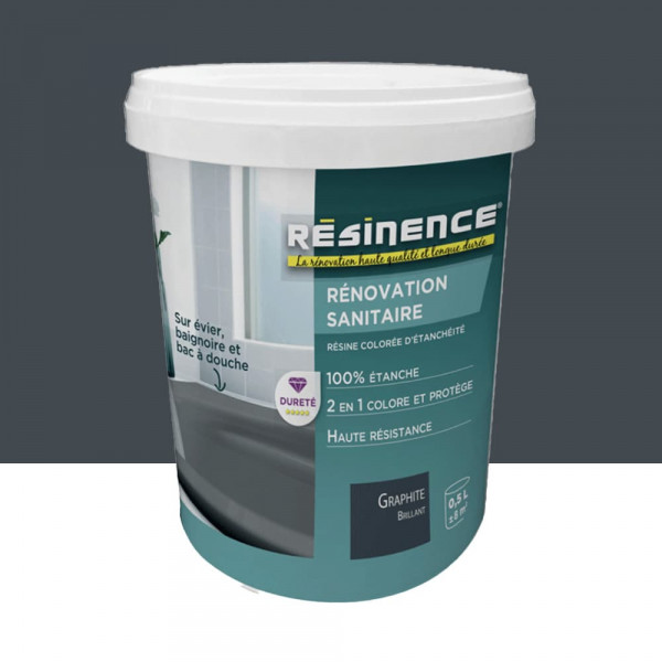 Résine Rénovation sanitaire RESINENCE Graphite - 0,5L