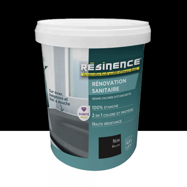 Résine Rénovation sanitaire RESINENCE Noir - 0,5L