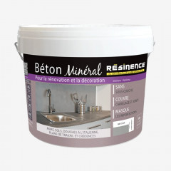Enduit de rénovation RESINENCE Béton minéral Gris clair - 6kgs