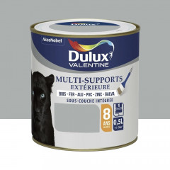 Peinture Dulux Valentine multi-supports extérieure Gris franc - 0,5L