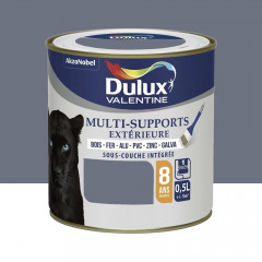 Peinture Dulux Valentine multi-supports extérieure Titane - 0,5L