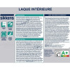 Laque intérieure SIKKENS Blanc chaux - étiquette