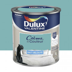 Peinture multi-supports Dulux Valentine Crème de Couleur Finition Mat Ver jade - 0,5L