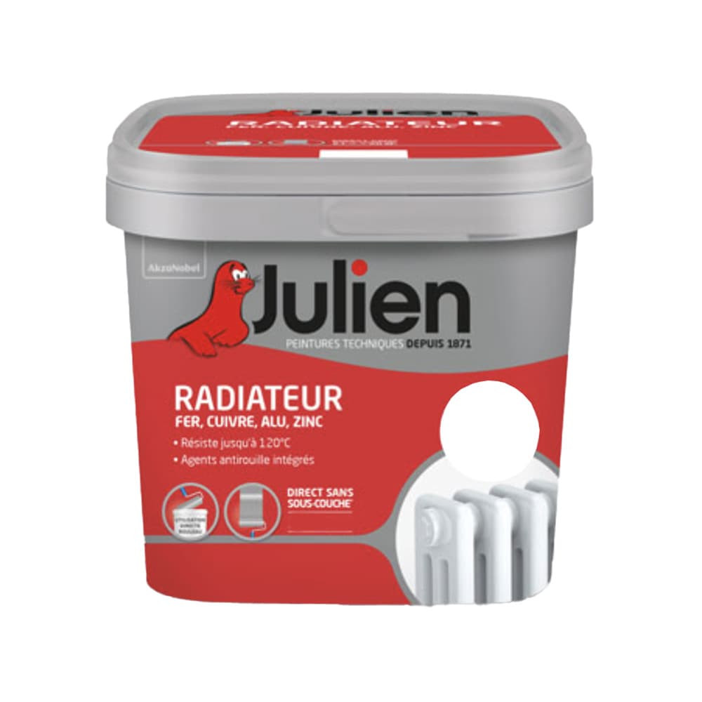 Peinture Radiateur Julien Mat Blanc - 0,75L
