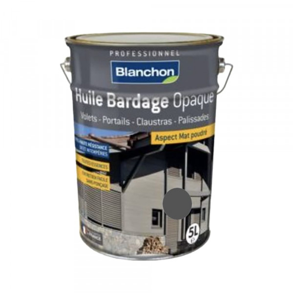 Huile Bardage Opaque BLANCHON Anthracite - 5L