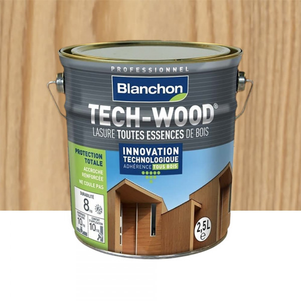 Lasure Tech-Wood BLANCHON Incolore - 2,5L