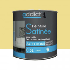Peinture Satinée addict Vanille - 0,5L