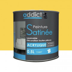 Peinture Satinée addict Citron - 0,5L