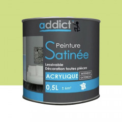 Peinture Satinée addict Anis - 0,5L