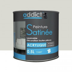 Peinture Satinée addict Cendre - 0,5L