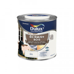 Peinture DULUX VALENTINE Ecran+ Bois Blanc - 0,25L