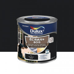 Peinture DULUX VALENTINE Ecran+ Bois Noir - 0,25L