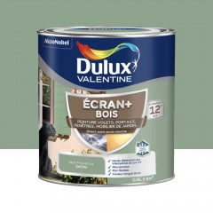 Peinture DULUX VALENTINE Ecran+ Bois Vert provence - 0,5L