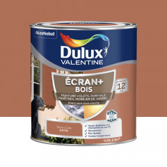 Peinture DULUX VALENTINE Ecran+ Bois Terre cuite - 0,5L