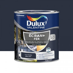 Peinture DULUX VALENTINE Ecran+ Fer Nuit étoilée - 0,5L