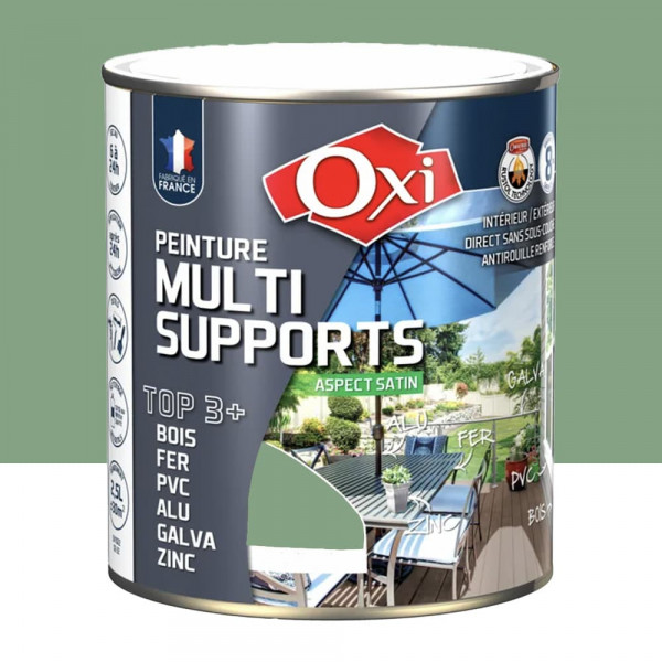 Peinture Multi-Supports Top3+ OXI Vert de gris - 2,5L