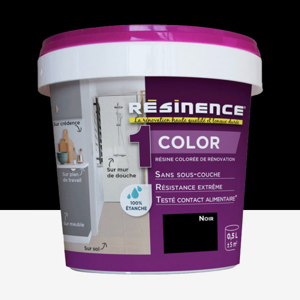 Résine Epoxy RESINENCE Color Noir - 0,5L