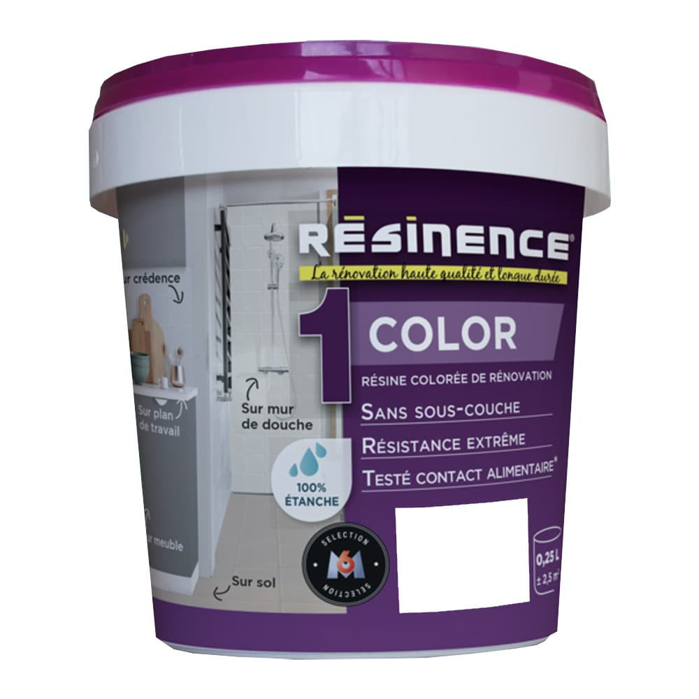 Résine Epoxy RESINENCE Color Blanc - 0,25L Résine Epoxy RESINENCE Color Blanc - 0,25L