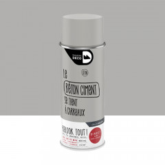 Bombe de peinture MAISON DECO effet béton gris ciment