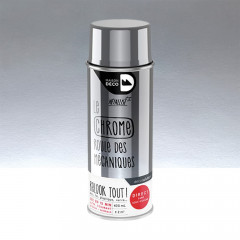 Bombe de peinture MAISON DECO effet métalisé chrome