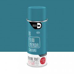 Bombe de peinture MAISON DECO les couleurs bleu pétrole satin - 400ml