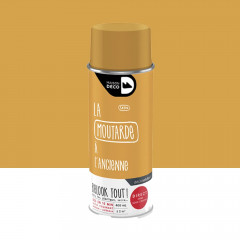 Bombe de peinture MAISON DECO les couleurs moutarde satin - 400ml