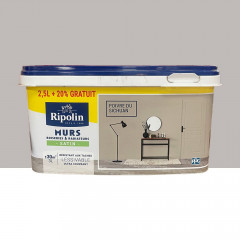 Peinture Murs, Boiseries, Radiateurs RIPOLIN Satin Poivre du Sichuan - 3L